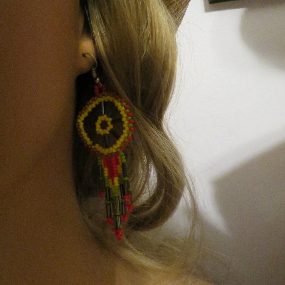 BEADED EARRINGS
